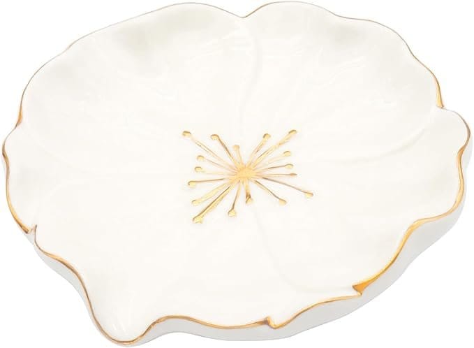 Polyroyal Elegant Bathroom Soap Dish, Inspired by Nature Hibiscus Flower
